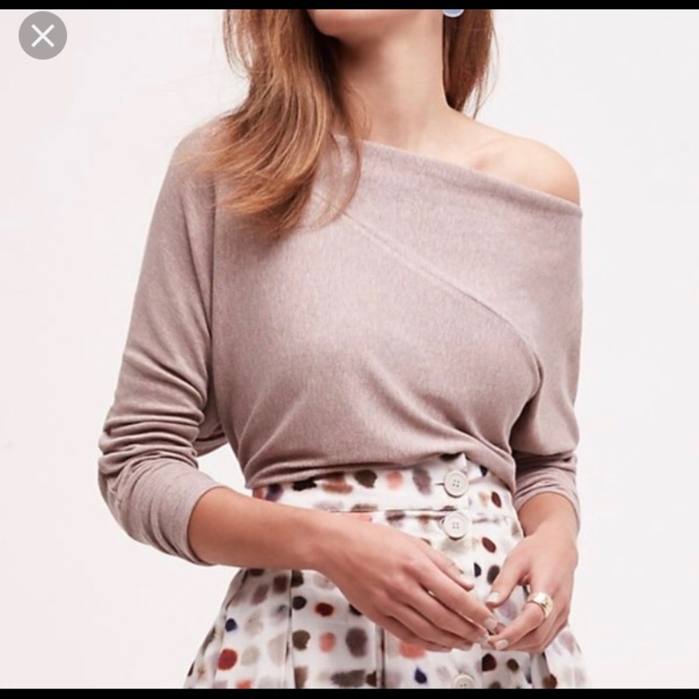 Anthropologie Bordeaux Top Size Small